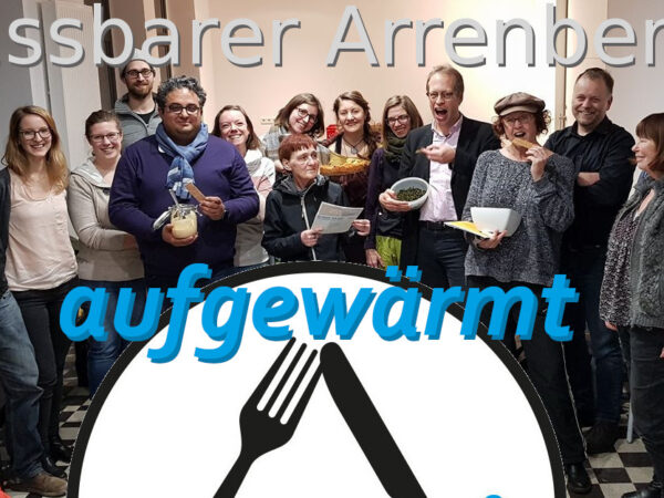 Essbarer Arrenberg aufgewärmt